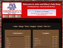 Tablet Screenshot of johnandmarysgetzville.com